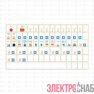 Наклейка модульная большой комплект с инд. ШК 164х299 PROxima EKF mn-1-3-x