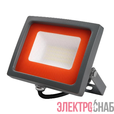 Прожектор светодиодный PFL-SC 30Вт 6500К IP65 190-260В ДО закален. матов. стекло JazzWay 5001404