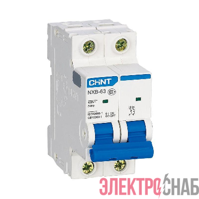 Выключатель автоматический модульный 2п B 1А 4.5кА NXB-63S (R) CHINT 296769