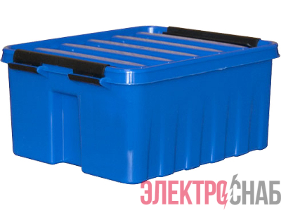Ящик 210х170х95 мм с крышкой и клипсами синий Rox Box 2,5 Rox Box 2,5