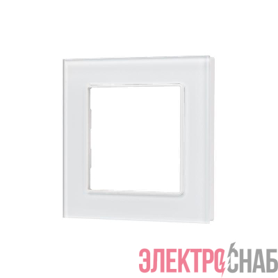 Рамка стеклянная FRM-GLARE-GS-1-WH Arlight 043786