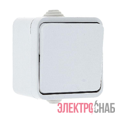 Выключатель 1-кл. ОП Прага 10А IP44 бел. EKF EKV10-021-10-44