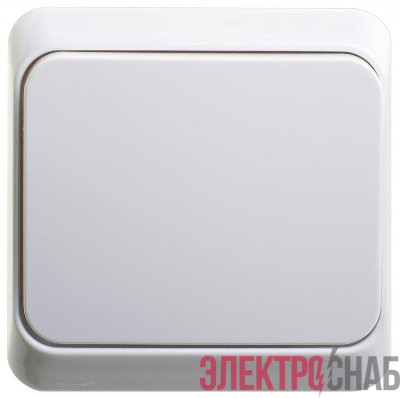 Выключатель кнопочный 1-кл. ОП Этюд 10А IP20 с самовозвратом бел. SE KA10-001B