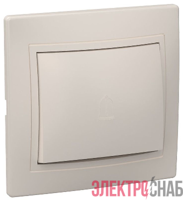 Переключатель проходной 1-кл. СП Кварта 10А IP20 ВСп10-1-0-ККм крем. GENERICA EVK12-K33-10-DM