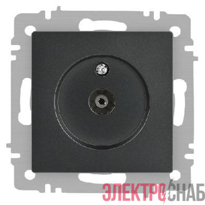 Розетка телевизионная одиночная TV СП Accent 6-301-07 IP20 графит Intro Б0063614