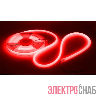 Лента светодиодная LS2835-9.6-120-24-R-IP68-5м 24В термостойкая для бани красн. (в комплекте: 2 заглушки; 10 крепежей)(уп.5м) Эра Б0062345
