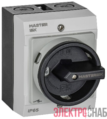 Переключатель кулачковый 10А (сх. 10) в боксе закрытая рукоятка IEK MI-CS21-010-010