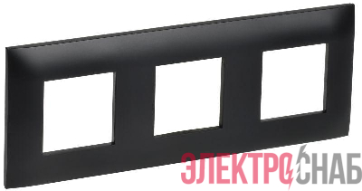Рамка 3-м SKANDY SK-F03Bl черн. IEK SK-M32-K02
