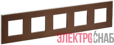 Рамка 5-м SKANDY SK-F35Br металл шоколад IEK SK-M52-M-K30