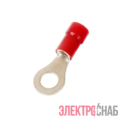 Наконечник с отверстием под винт и изолир.фaланцем ПА легкий ввод жилы 6-10 кв.мм М6 d6.4мм (НКИ) (уп.100шт) DKC 2D6P-EE-PA