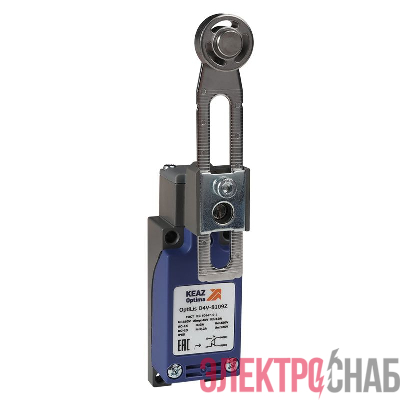 Выключатель концевой OptiLiS D4V-8109Z рычаг регулир. с роликом метал. XCKP2146P16 КЭАЗ 365293