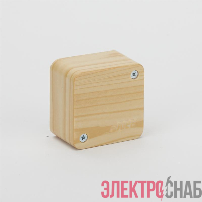 Коробка распределительная ОП 55х55х32мм IP40 сосна (светл. основа) Ruvinil 65002-27М