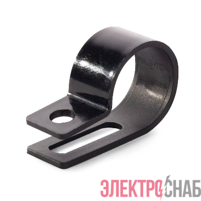 Скоба СНК 20 пластик. черн. (уп.100шт) Fortisflex 103933