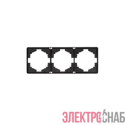 Рамка 3-м ROUND MIELE оникс Kranz KR-78-0753-3