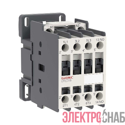 Контактор магнитный YON DSC018 18A 7.5кВт AC3 3P кат.220В AC 1НО YON DSC018-3C10A230