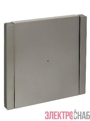 Выключатель проходной 1-кл. СП FORTE&PIANO 10А FP504 с индикацией сталь IEK FP-V12-1-10-1-K46