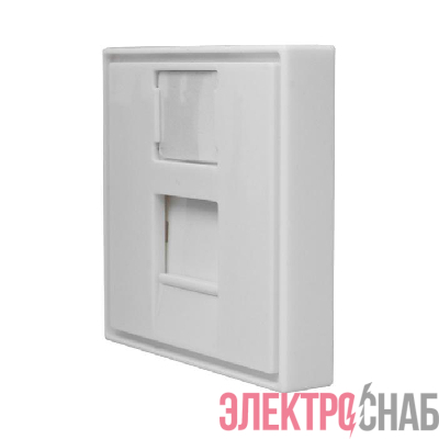 Панель лицевая 1 порт 45х45 Keystone шторка (DIY) SUPRLAN 10-0304-1