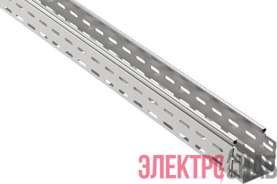 Лоток листовой перфорир. 100х80 L3000 сталь 1.2мм оцинк. IEK CLP10-080-100-120-3
