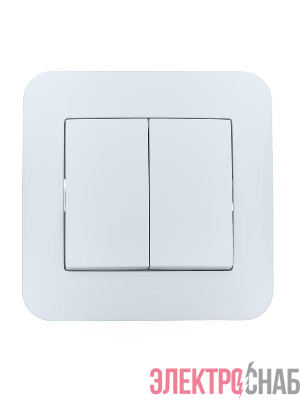 Выключатель 2-кл. 1п СП ASTI 10А IP20 в сборе бел. LEZARD 7081-0202-101