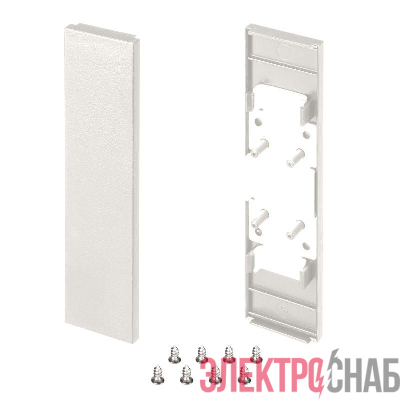 Заглушка SL-LINE-25100-DUAL WHITE глухая пластик (комплект) Arlight 043125