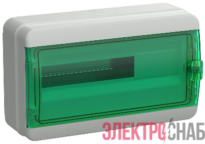 Корпус пластиковый КМПн-18 IP65 зел. прозр. дверь TEKFOR IEK TF5-KP72-N-18-65-K03-K06