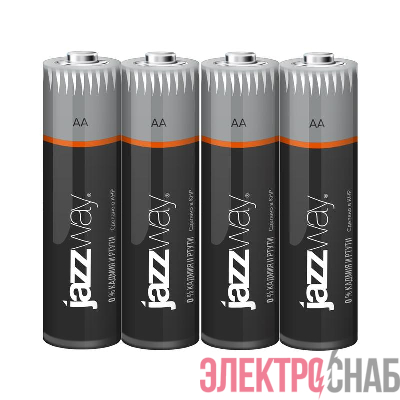 Элемент питания алкалиновый AA/LR6 1.5В Ultra Alkaline BL-4 (блист.4шт) JazzWay 5010772