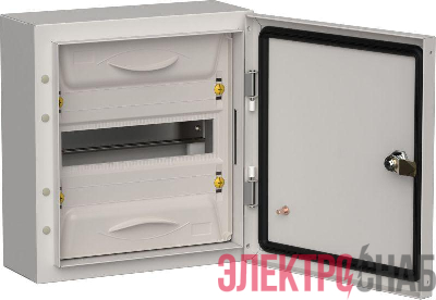 Корпус металлический ЩРн-12 (1х12) 335х310х140 IP54 сер. TITAN 5 IEK TI5-50-N-012-54-7035