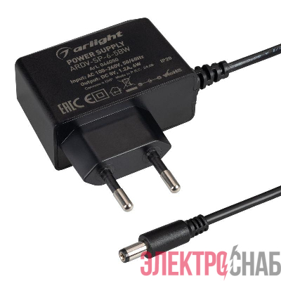 Блок питания ARDV-SP-6-5BW (5В 1.2А 6Вт) адаптер Arlight 046050