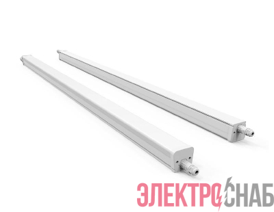 Светильник светодиодный ДСП WP 10 C 36W OP 865 L1200 EL G2 1144х62х57мм 36Вт 6500К IP65 с БАП 3ч бел. Русский Свет 27071025249