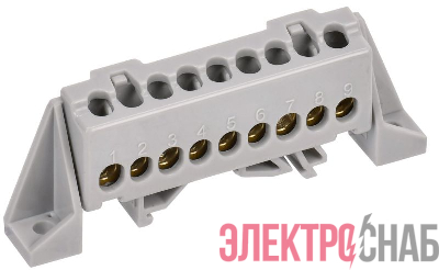 Шина L "фаза" в комб. изол. "Стойка" 6х9-9-Ср TEKFOR IEK TF-NN10-09-DP-K03