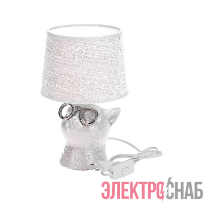 Светильник декоративный &&"Кот в очках&&" Е14 40Вт бел. Rexant 603-1033