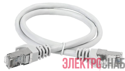 Патч-корд кат.6A S/FTP LSZH 3м сер. ITK PC01-C6ASL-3M