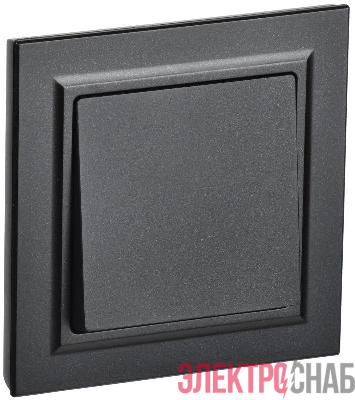 Выключатель 1-кл. СП BRITE ВСР10-1-0-БрЧ 10А в сборе черн. IEK BR-V10-0-10-K02-F