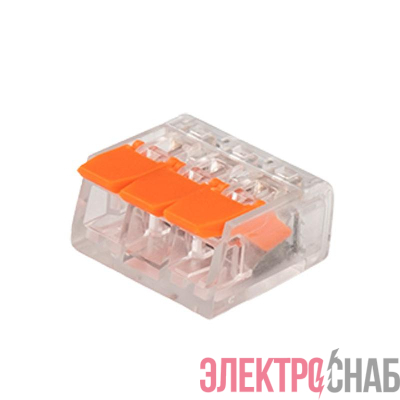 Клемма монтажная рычажного соединения PTC-3P 221-413 450В 32А 0.14-4.0кв.мм Jazzway 5050914