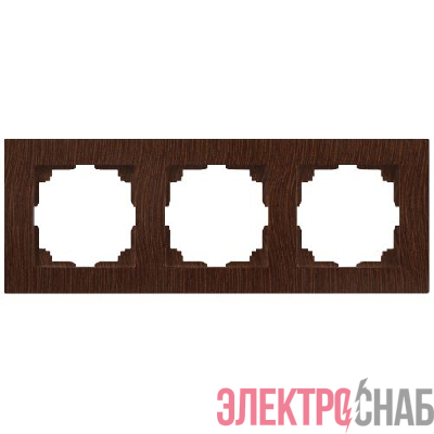 Рамка 3-м СП Accent 6-503-10 венге Intro Б0063794