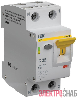 Устройство защиты от дугового пробоя (УЗДП) 1P+N C 32A KARAT IEK KA-DP11-1-032-C
