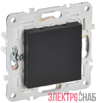 Заглушка с суппортом SKANDY SK-C01Bl черн. IEK SK-PL10-K02