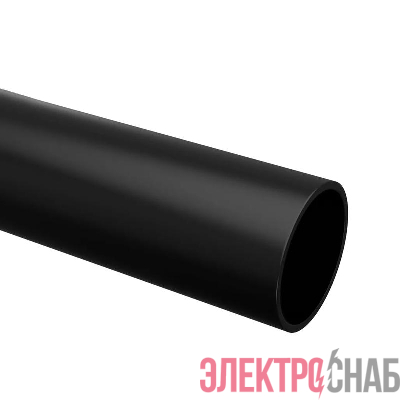 Труба гладкая ПНД жесткая d32мм безгалоген. (HF) черн.(уп.100м) TOKOV ELECTRIC TKE-THG-PND-32-100-C05