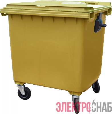 Мусорный контейнер на колёсах (1100 л) желтый MGBK-1100 MGBK-1100