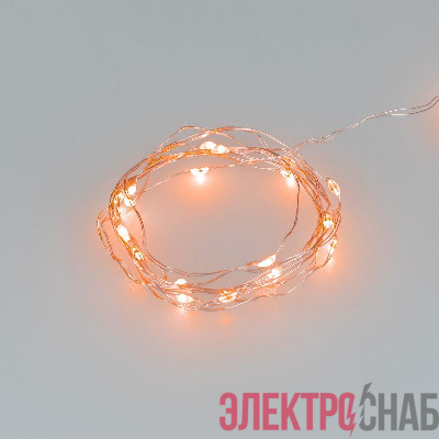 Гирлянда светодиодная ARD-DEW-HOME-2000-CLEAR-20LED-STD Orange 3V Battery Pack IP20 Ardecoled 048702