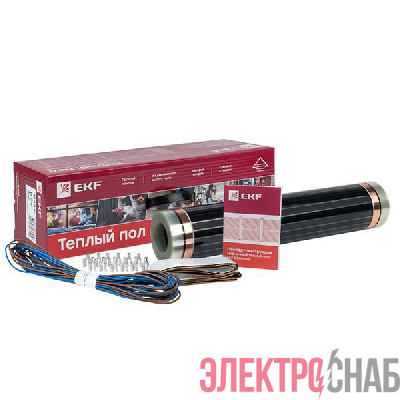 Комплект "Теплый пол" (пленка) 1980Вт 9кв.м шир. 0.5м инфракрасный EKF Ik-220-1980/0.5-9