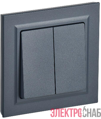 Выключатель 2-кл. СП BRITE ВСР10-2-0-БрМ 10А в сборе маренго IEK BR-V20-0-10-K35-F