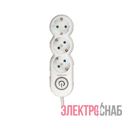 Удлинитель 3х3м с заземл. 16А 4кВт ПВС 3х1 с выкл. EX защ. шторки JazzWay 5034792