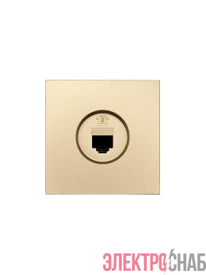 Розетка телефонная евро СП ZIMA IP20 зол. LEZARD 704-3688-137