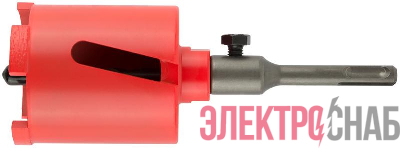 Коронка кольцевая алмазная по бетону безударная 68мм в сборе КУРС 33475