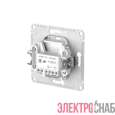 Выключатель 1-кл. AtlasDesign (сх. 1) 10AX быстрозажим. клем. механизм грифель SE ATN000711S