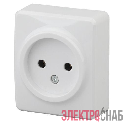 Розетка 1-м ОП Эра Эксперт 11-2201-01 16А IP20 250В 2P бел. Эра Б0031551
