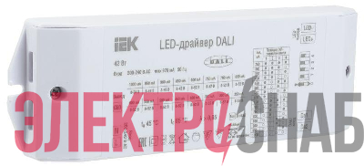 Драйвер LED DALI 42Вт 250-1000мА 8-52В IEK LPS14-01-042-1000