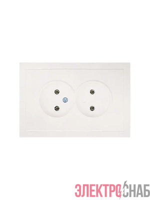 Розетка 2-мест. б/з СП ZIMA IP20 16А ПБТ безвинт. зажим слон. кость LEZARD 704-9000-128BQC