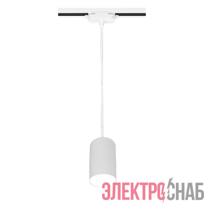 Светильник трековый подвес ARTLINE 55х55х100мм GU10 230В алюм. 2.6кв.м бел. Ritter 59927 6